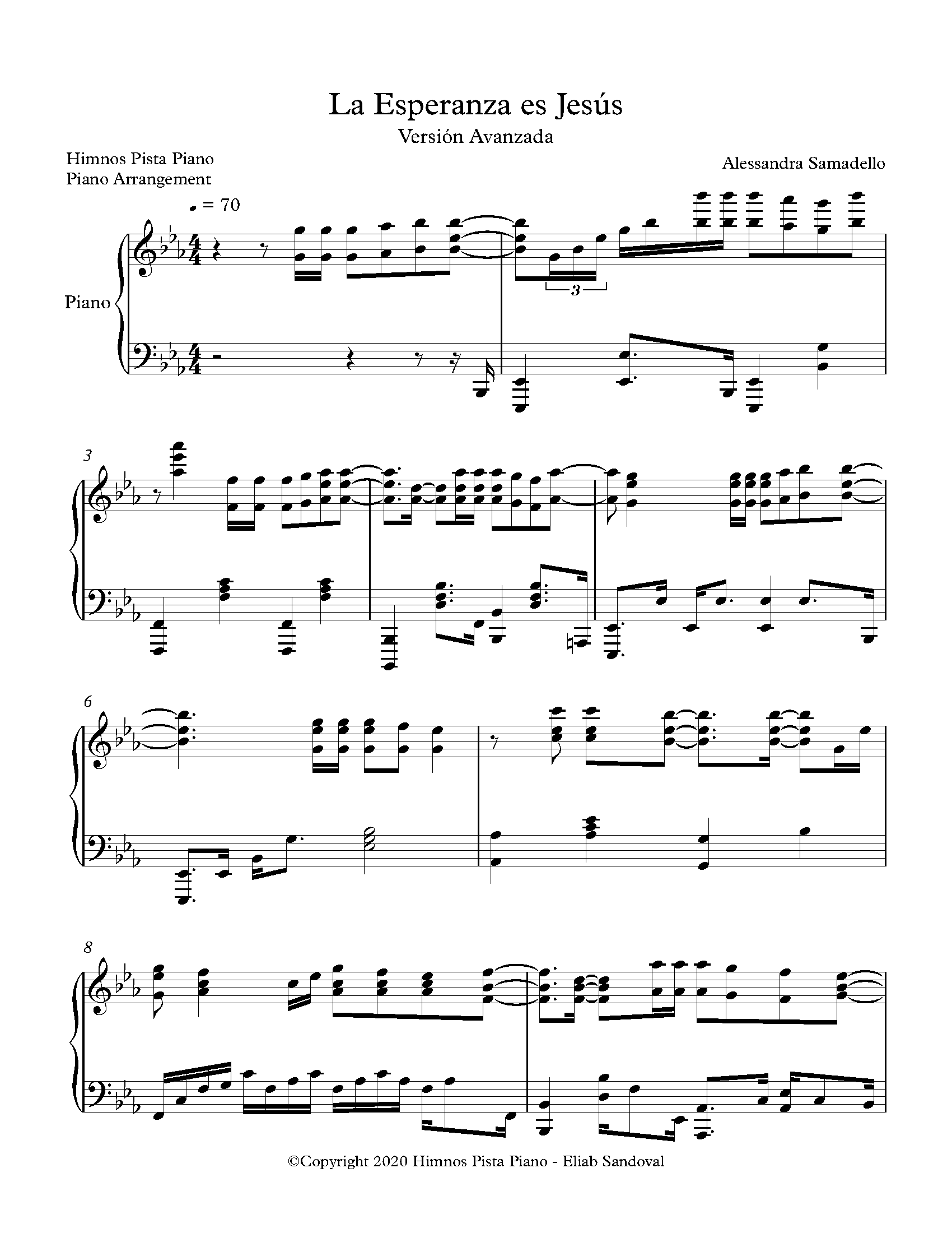 El Shaddai Danny Berrios Partitura Para Piano Himnos Pista Piano