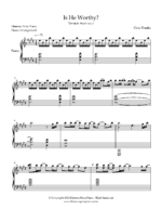 is he worthy? partitura para piano
