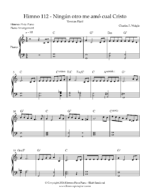 Himno 112 partitura fácil para piano