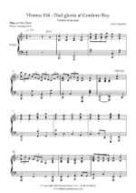 Himno 154 partitura para piano