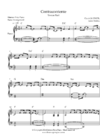contracorriente partitura facil para piano