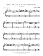 himno 319 partitura facil para piano