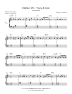 Himno 153 partitura facil para piano