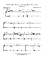 himno 213 partitura facil para piano