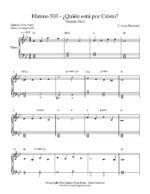 partitura facil para piano himno 510