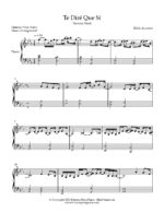 te dire que si partitura facil para piano