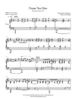dame tus ojos partitura para piano