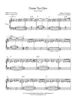 dame tus ojos partitura facil para piano