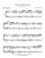 worthy is the lamb partitura para piano