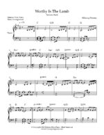 worthy is the lamb partitura facil para piano