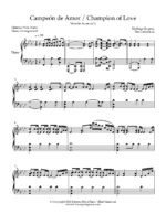campeon de amor partitura para piano